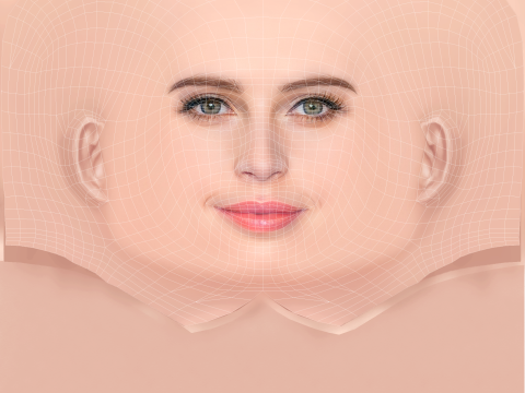 Felicity Jones Head - No Hair - Low poly head for game 3D Model