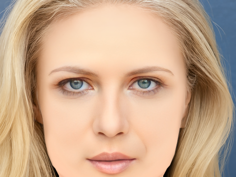 Gabby West Head - 无头发 - 低聚游戏头 3D 模型