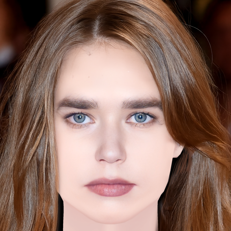 गैब्रिएला ब्रूक्स हेड - नो हेयर - गेम के लिए लो पॉली हेड 3D मॉडल .c4d .max .obj .3ds .fbx .stl .blend 