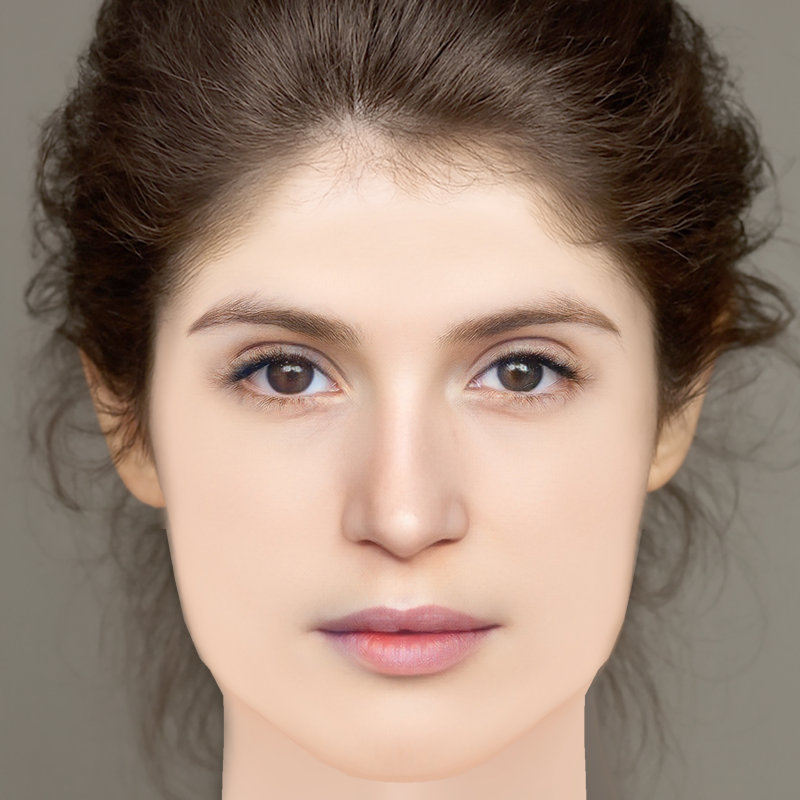Gemma Arterton Head - Tanpa Rambut - Kepala poli rendah untuk permainan Model 3D .c4d .max .obj .3ds .fbx .stl .blend 