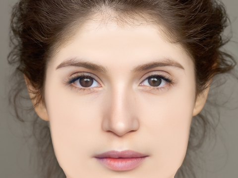 Gemma Arterton Head - No Hair - Low poly head for game 3D Model