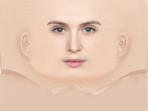 Gemma Arterton Head - Tanpa Rambut - Kepala poli rendah untuk permainan Model 3D