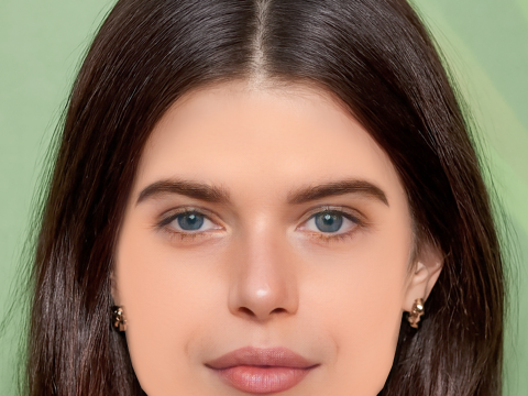 ジョージア ファウラー ヘッド - 髪なし - ゲーム用の低ポリ頭 3Dモデル