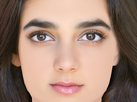 Geraldine Viswanathan 헤드 - 머리카락 없음 - 게임용 로우 폴리 헤드 3D 모델