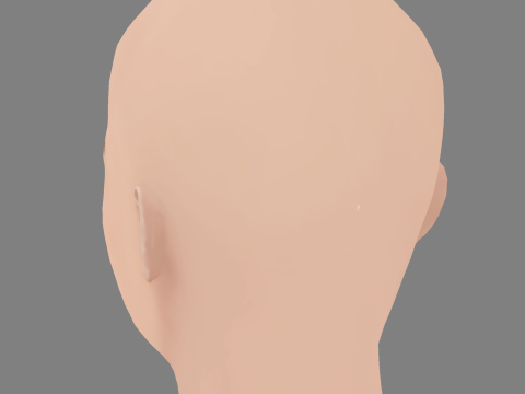 Geraldine Viswanathan Head - No Hair - Low poly head for game 3D Model