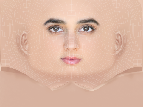 Geraldine Viswanathan Head - No Hair - Low poly head for game 3D Model