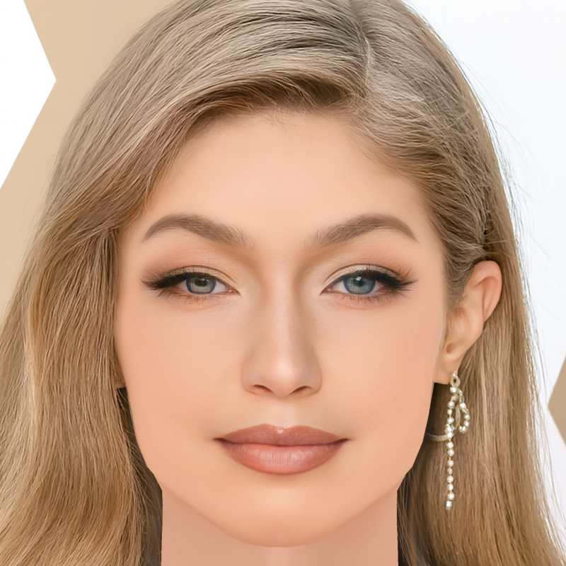 Testa di Gigi Hadid - Senza capelli - Testa in poliestere bassa per il gioco Modello 3D .c4d .max .obj .3ds .fbx .stl .blend 