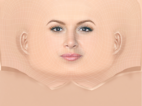 Gina Carano Head - Tanpa Rambut - Kepala poli rendah untuk permainan Model 3D