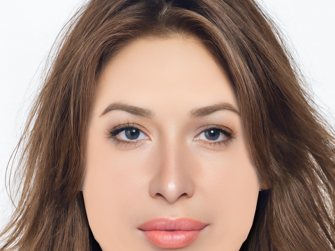 Giselle Itie ヘッド - 髪なし - ゲーム用の低ポリヘッド 3Dモデル