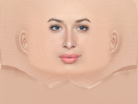 Giselle Itie ヘッド - 髪なし - ゲーム用の低ポリヘッド 3Dモデル