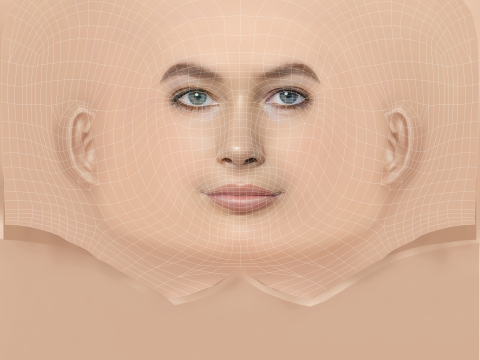 Grace Burns Head - No Hair - Low poly head for game 3D Model