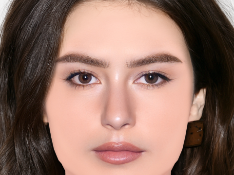 Gracie Abrams Head - Tanpa Rambut - Kepala poli rendah untuk permainan Model 3D