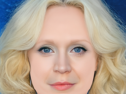 Gwendoline Christie Head - 无头发 - 低聚游戏头 3D 模型