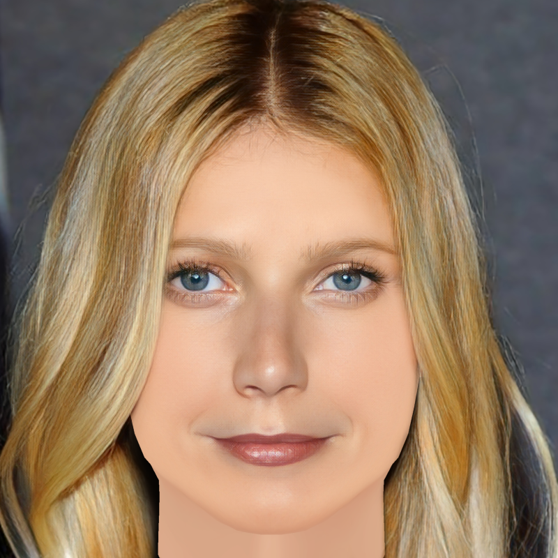 Gwyneth Paltrow Head - No Hair - Low poly head for game 3D Model .c4d .max .obj .3ds .fbx .stl .blend