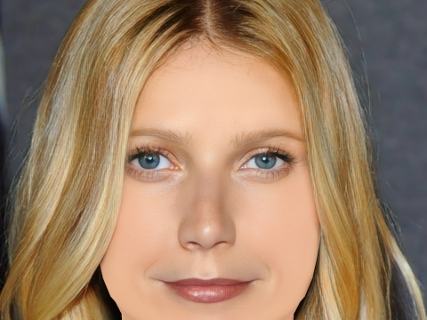 Gwyneth Paltrow Head - Tanpa Rambut - Kepala poli rendah untuk permainan Model 3D