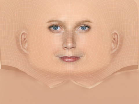 Gwyneth Paltrow Head - No Hair - Low poly head for game 3D Model