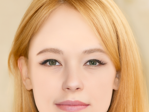 Haley Bennett Head - Tanpa Rambut - Kepala poli rendah untuk permainan Model 3D