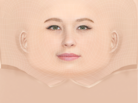 Haley Bennett Head - No Hair - Low poly head for game 3D Model