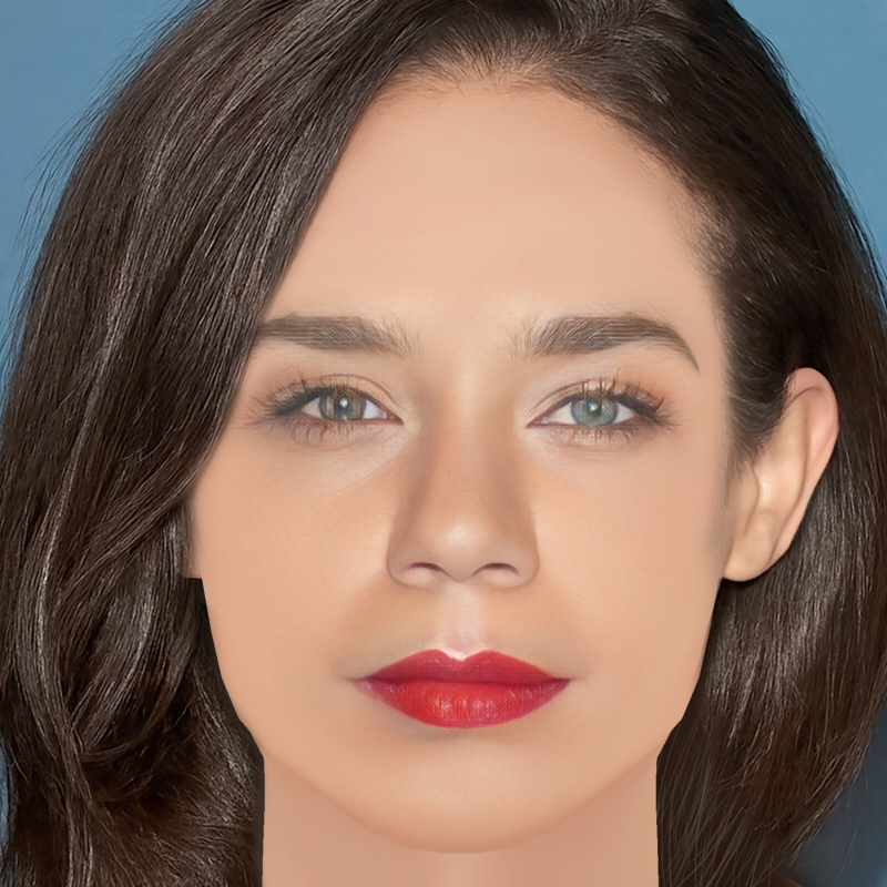 Hannah John Kamen Head - Sem cabelo - Cabeça baixa poli para jogo Modelo 3D .c4d .max .obj .3ds .fbx .stl .blend 