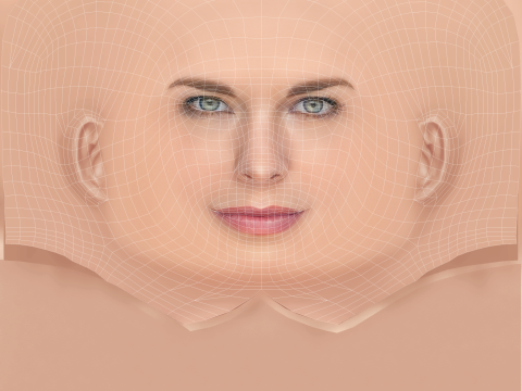 Голова Ханни Веддінгхем - без волосся - низькополігональна голова для гри 3D Модель