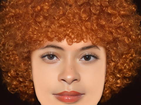 Ice Spice Head - No Hair - Low poly head for game 3D Model