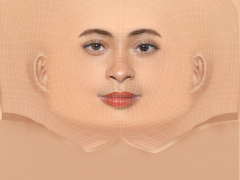 Ice Spice Head - No Hair - Low poly head for game 3D Model