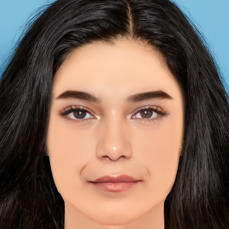 Cabeza de Iman Vellani - Sin pelo - Cabeza de baja poli para juego Modelo 3D .c4d .max .obj .3ds .fbx .stl .blend 