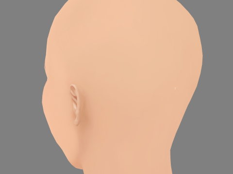 Irina Shayk Head – No Hair – Low-Poly-Kopf für das Spiel 3D Modell