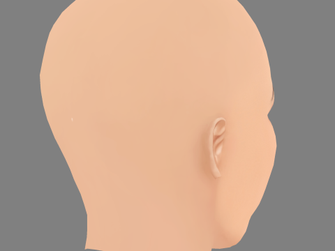 Irina Shayk Head – No Hair – Low-Poly-Kopf für das Spiel 3D Modell