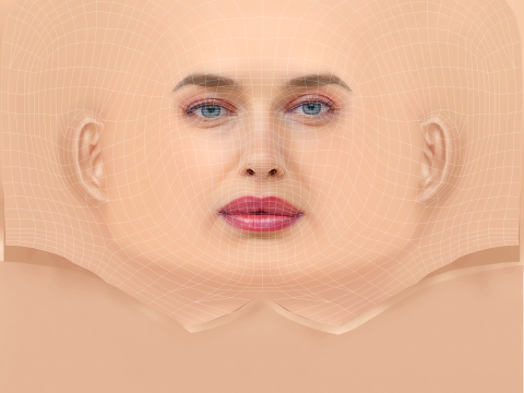 Irina Shayk Head – No Hair – Low-Poly-Kopf für das Spiel 3D Modell