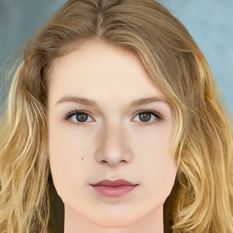 Голова Ізабели Феррер - без волосся - низькополігональна голова для гри 3D Модель .c4d .max .obj .3ds .fbx .stl .blend