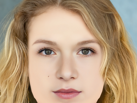 Голова Ізабели Феррер - без волосся - низькополігональна голова для гри 3D Модель