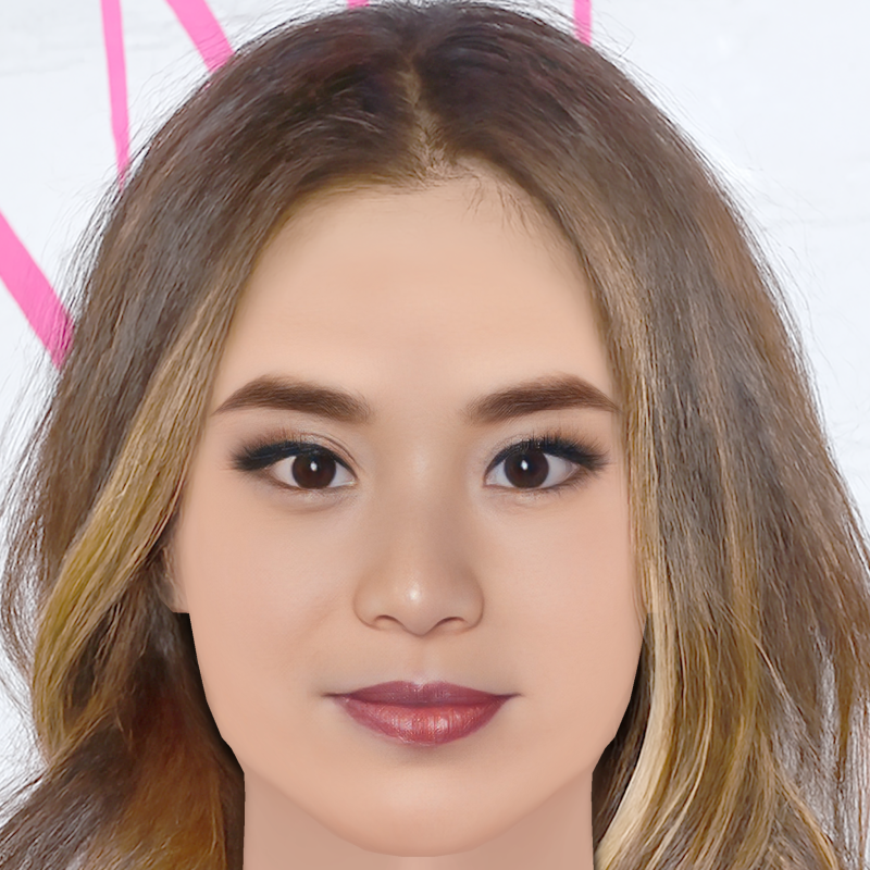 Jamie Chung Head - No Hair - Low poly head for game 3D Model .c4d .max .obj .3ds .fbx .stl .blend