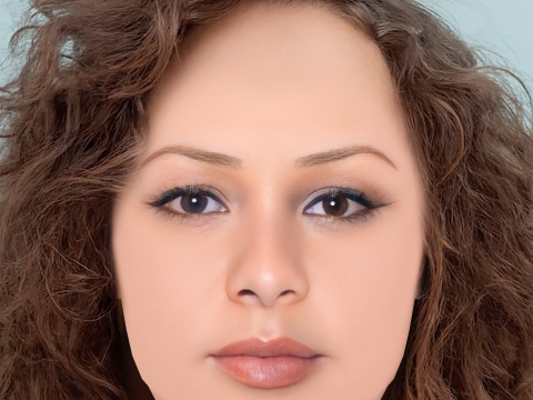 Cabeza de Jasmine Cephas Jones - Sin pelo - Cabeza de baja poli para juego Modelo 3D