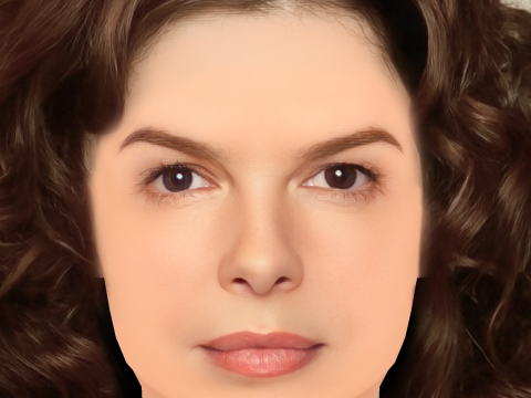 Jeanne Tripplehorn Head - Tanpa Rambut - Kepala poli rendah untuk permainan Model 3D