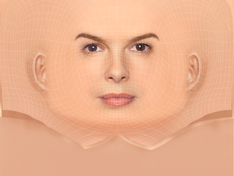 Głowa Jeanne Tripplehorn - No Hair - Głowa Low Poly do gry Model 3D