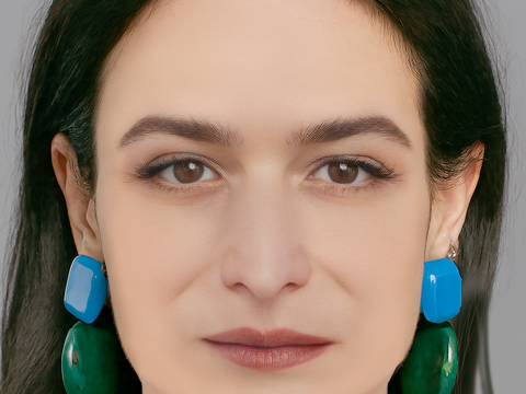 Jenny Slate Head – No Hair – Low-Poly-Kopf für das Spiel 3D Modell