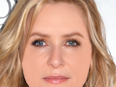 Голова Джесіки Кепшоу - без волосся - низькополігональна голова для гри 3D Модель