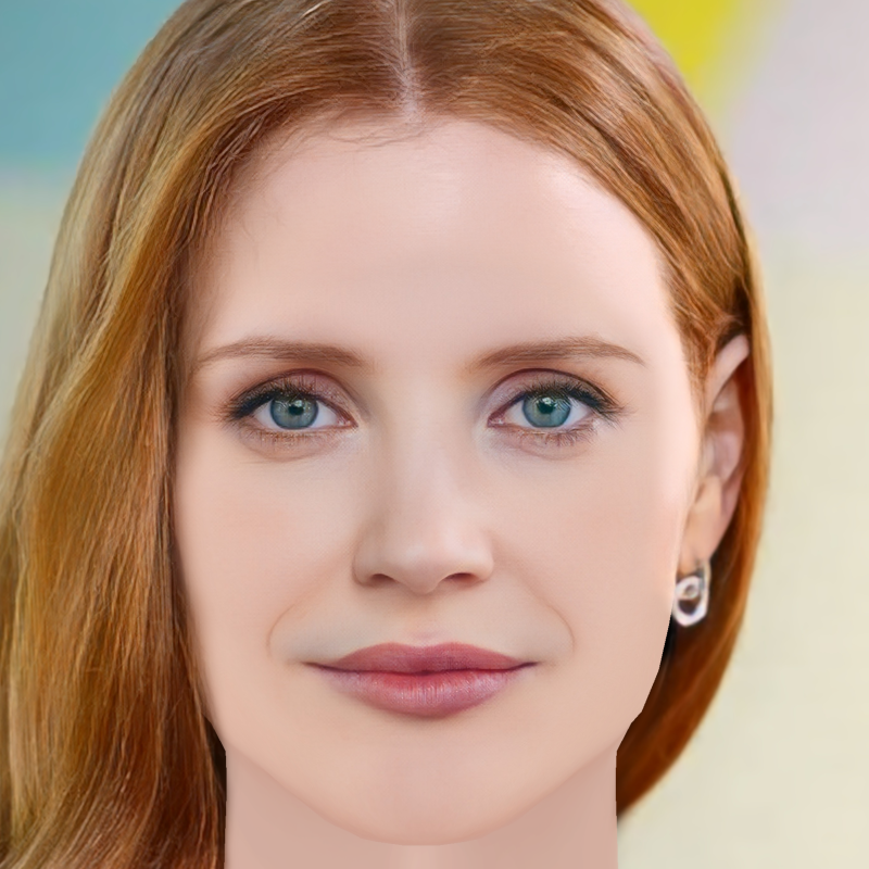 Jessica Chastain Head - No Hair - Laag poly hoofd voor wild 3D Model .c4d .max .obj .3ds .fbx .stl .blend 