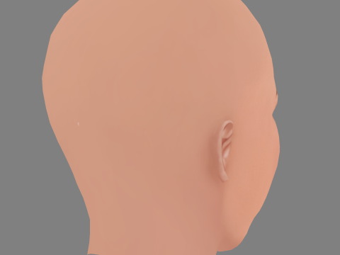 Jessica Simpson Head - No Hair - Low poly head for game 3D Model
