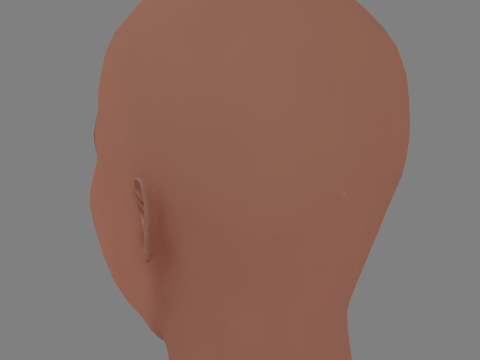 Jodie Turner Smith Head - No Hair - Tête low poly pour le jeu Modèle 3D