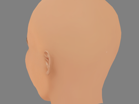 Jordana Brewster Head - No Hair - Low poly head for game 3D Model