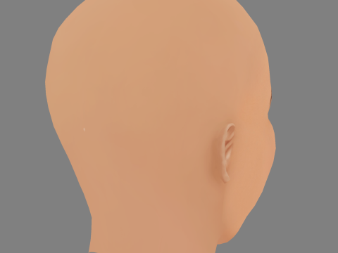 Jordana Brewster Head - No Hair - Low poly head for game 3D Model