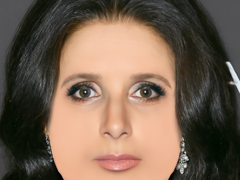 Julia Dreyfus Head - No Hair - Low poly head for game 3D Model