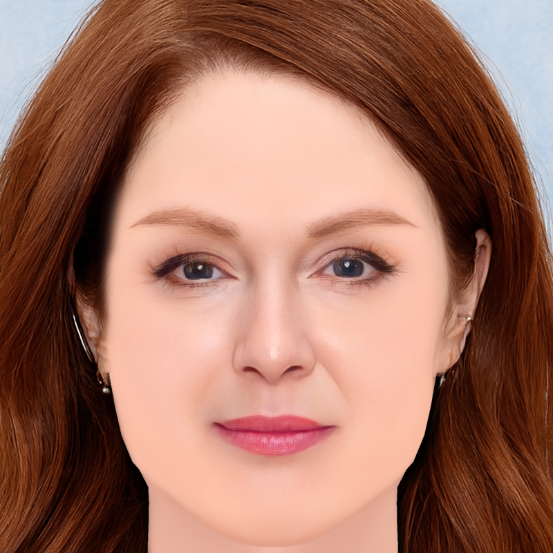 Głowa Julianne Moore - No Hair - Głowa Low Poly do gry Model 3D .c4d .max .obj .3ds .fbx .stl .blend