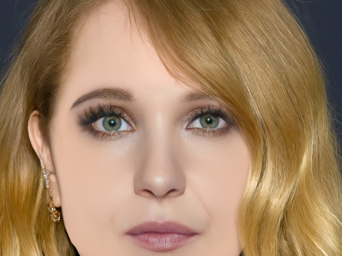 Juno Temple Head - No Hair - Tête low poly pour le jeu Modèle 3D