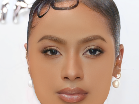 Głowa Justine Skye - No Hair - Głowa Low Poly do gry Model 3D