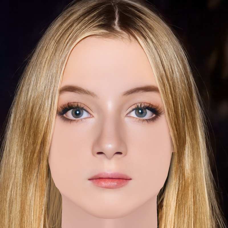 Testa di Kai Naomi Watts - Senza capelli - Testa in poliestere bassa per il gioco Modello 3D .c4d .max .obj .3ds .fbx .stl .blend 