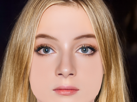 Kai Naomi Watts Kopf – ohne Haare – Low-Poly-Kopf für das Spiel 3D Modell