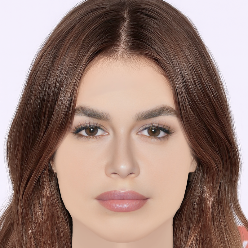Kaia Gerber Head - No Hair - Low poly head for game 3D Model .c4d .max .obj .3ds .fbx .stl .blend